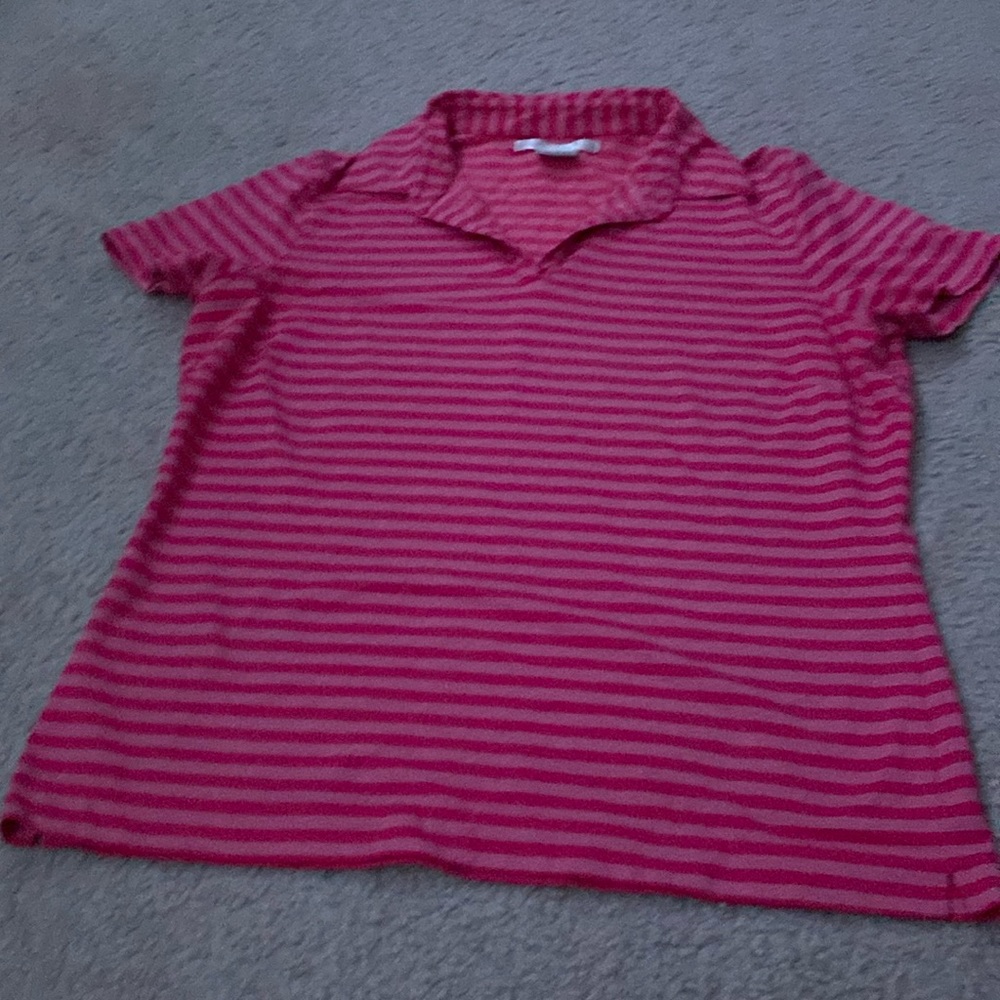 Pink striped Nike shirt